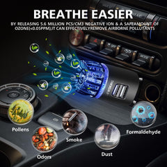 4WDKING 12V plug-in purifier ready for car installation and odor improvement