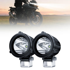 4WDKING 2-inch LED round light with spot beam for night off-road visibility.