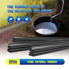 5 PLUS 22-inch wiper blades eight pressure points ensure even contact