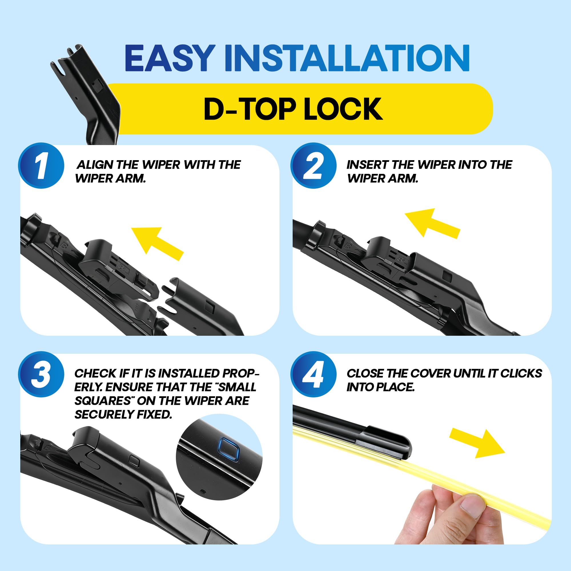 All-season performance of 5 PLUS blades for year-round reliability.
