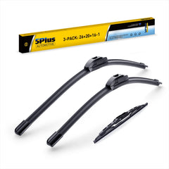 5 PLUS front windshield wipers in action for rain visibility.