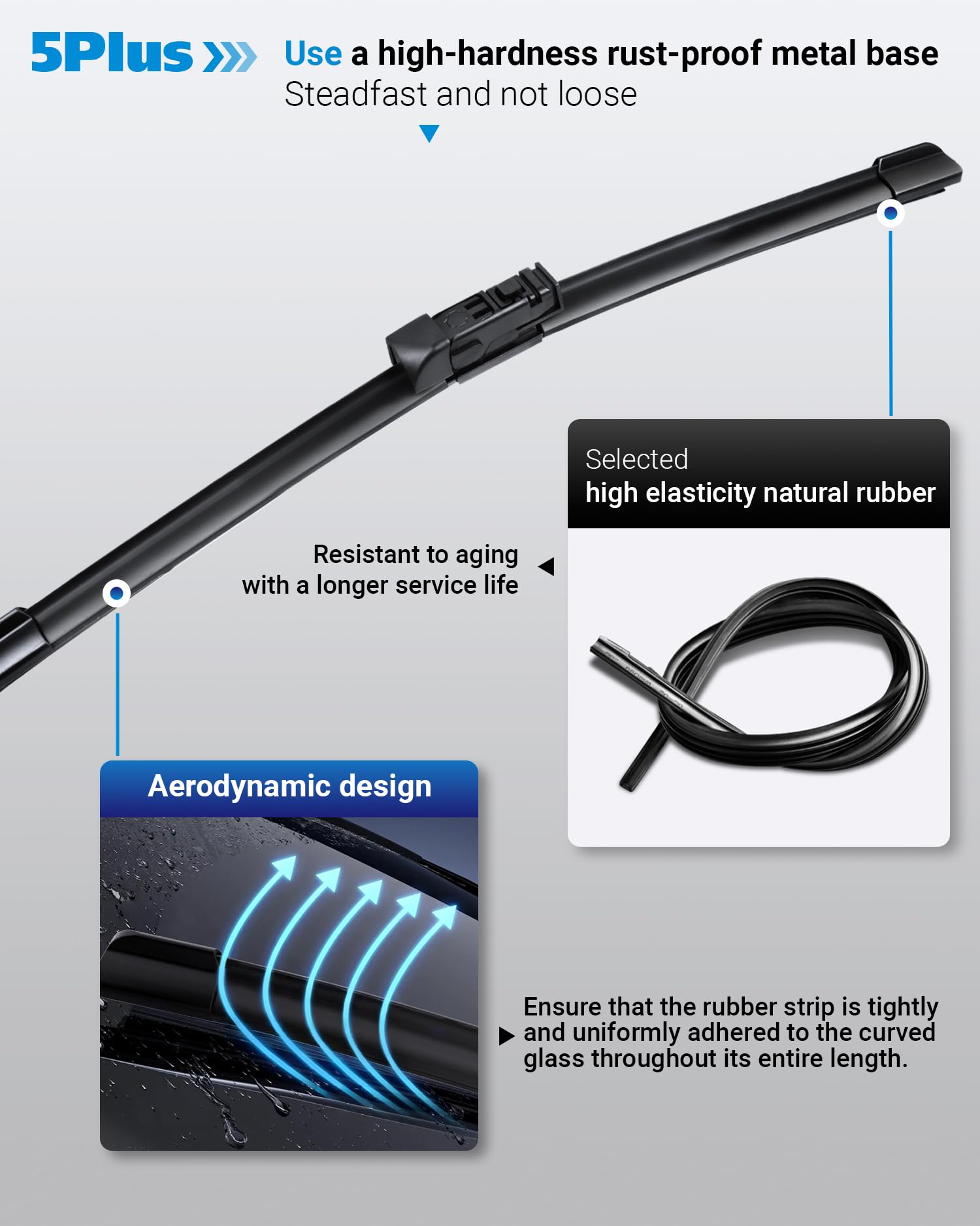 5 PLUS CHR wiper – all-season performance in rain, snow, and dust