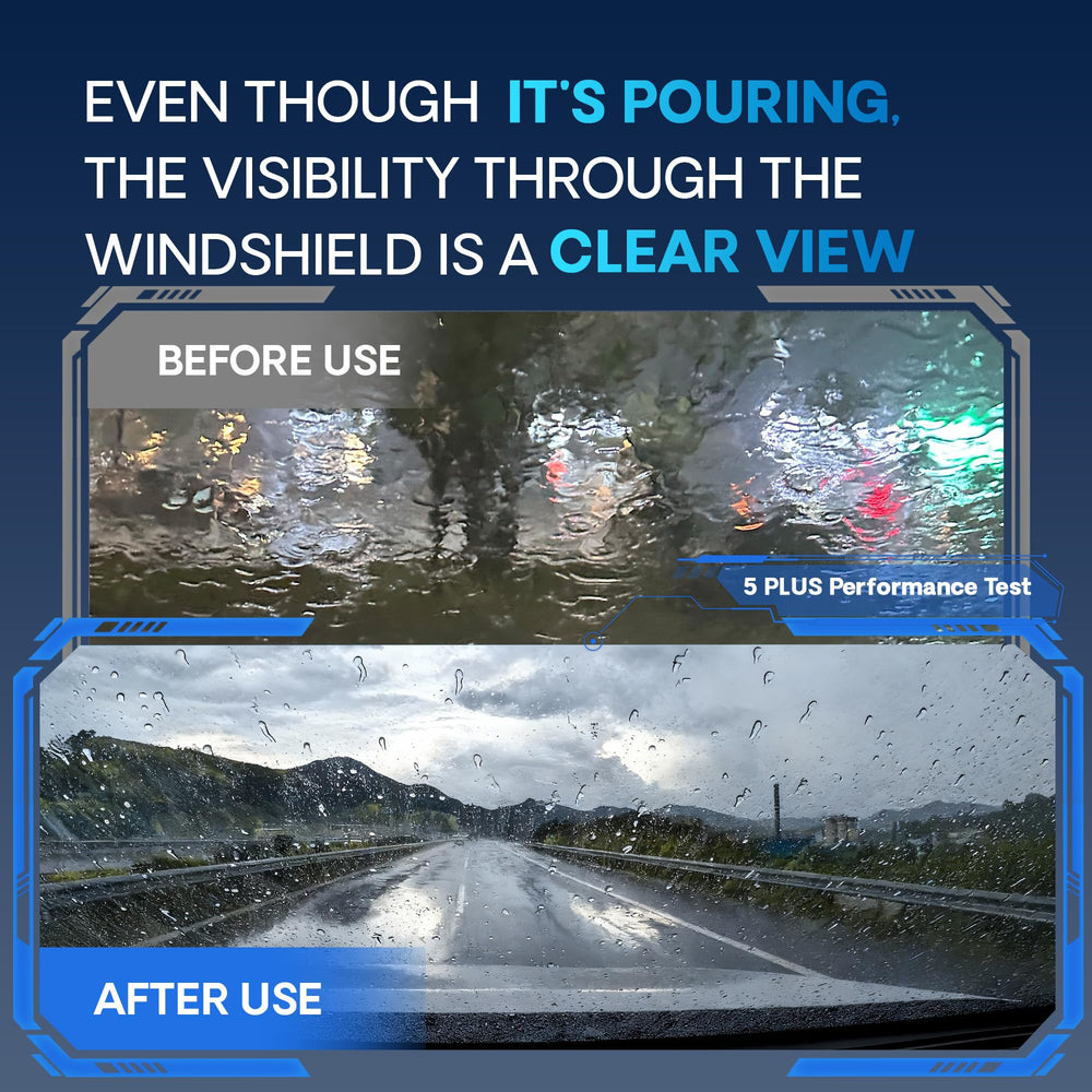 5 PLUS dual steel springs ensure constant windshield contact for smooth wipes