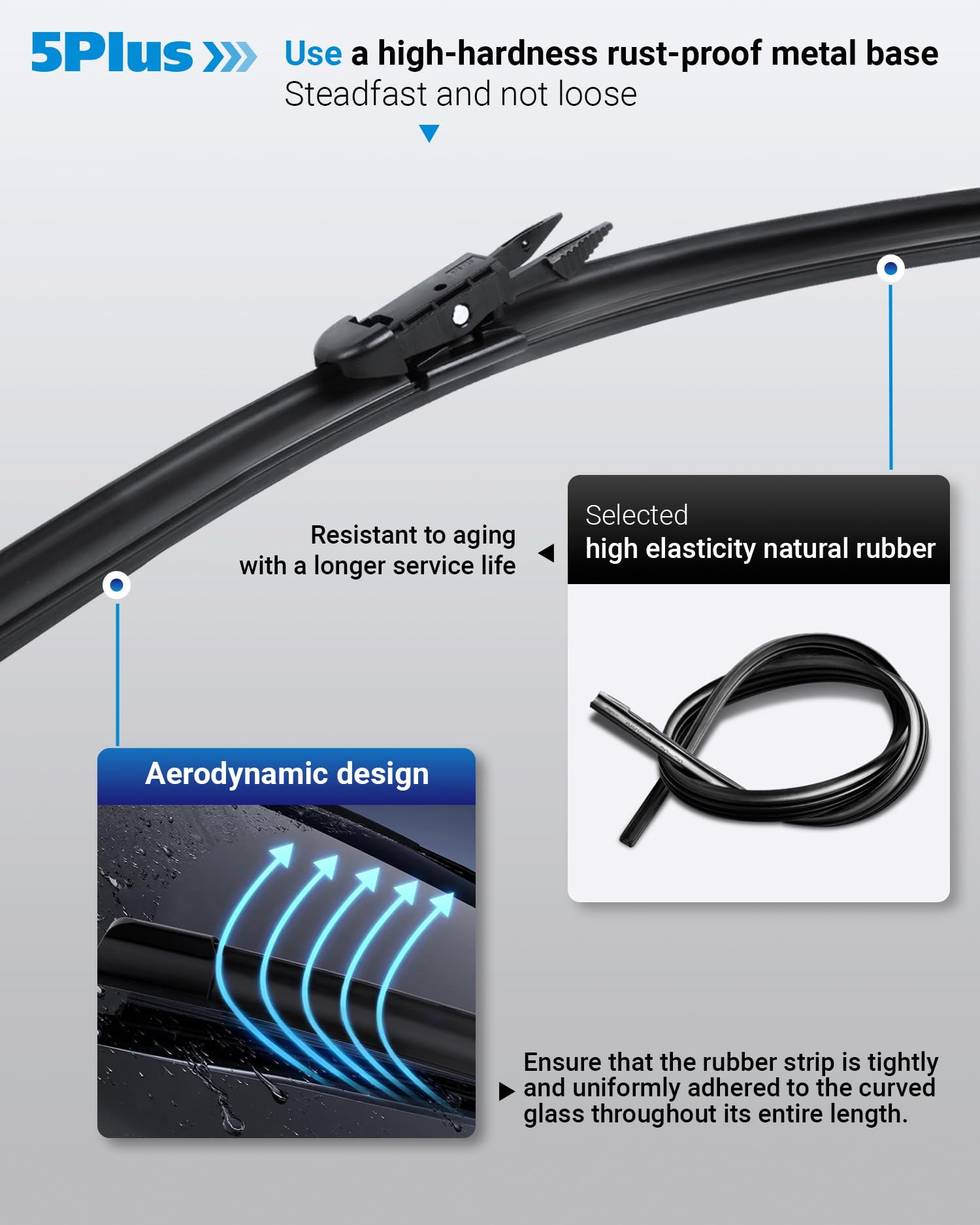 5 PLUS wipers install in about one minute for swift DIY replacement on Toyota Sequoia