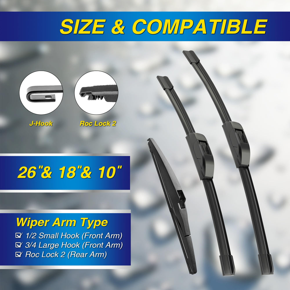 5 PLUS Highlander 18-inch front-wiper blade with silicone coating for smooth operation
