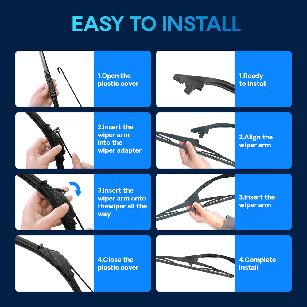 5 PLUS pack of 3 blades supports versatile vehicle coverage.