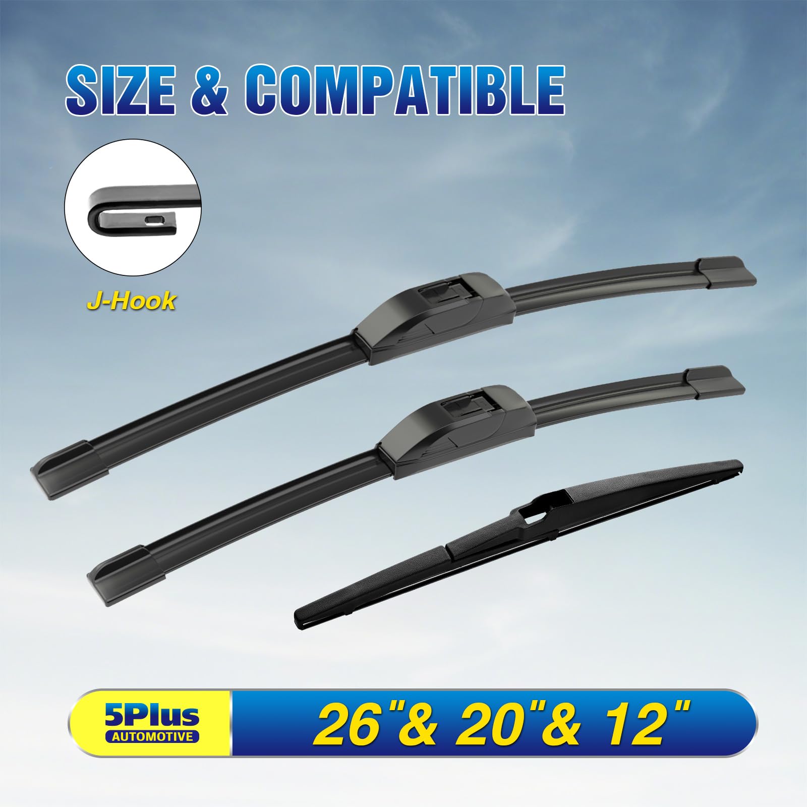 5 PLUS Palisade 20-inch front wiper blade for broad windshield coverage.