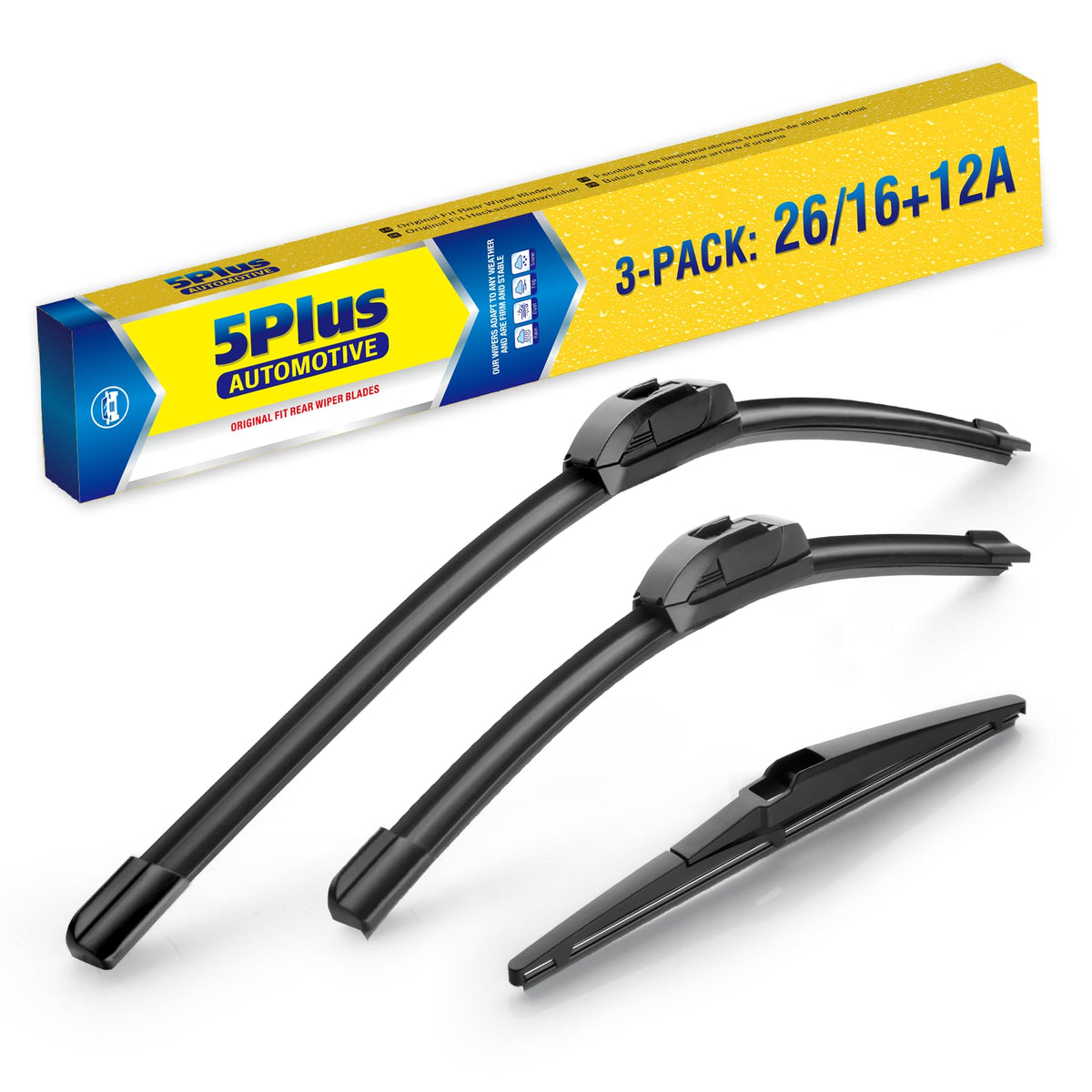 5 PLUS Rav4 26-inch wiper blade on vehicle delivering clear rain visibility.