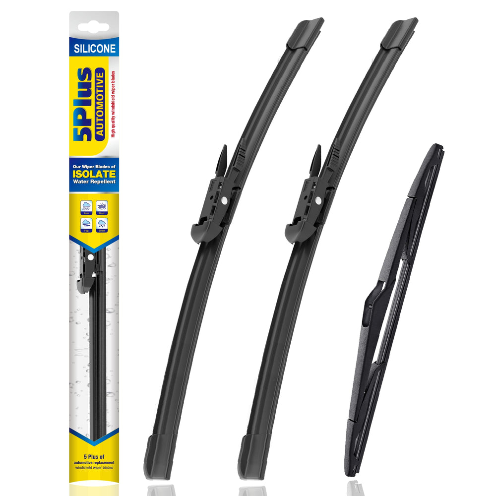 5 PLUS Ford Focus 28-inch driver blade in rain for clear visibility