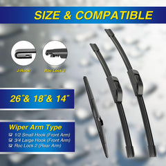 5 PLUS silicone wiper 18-inch on Jeep Cherokee delivers quiet operation