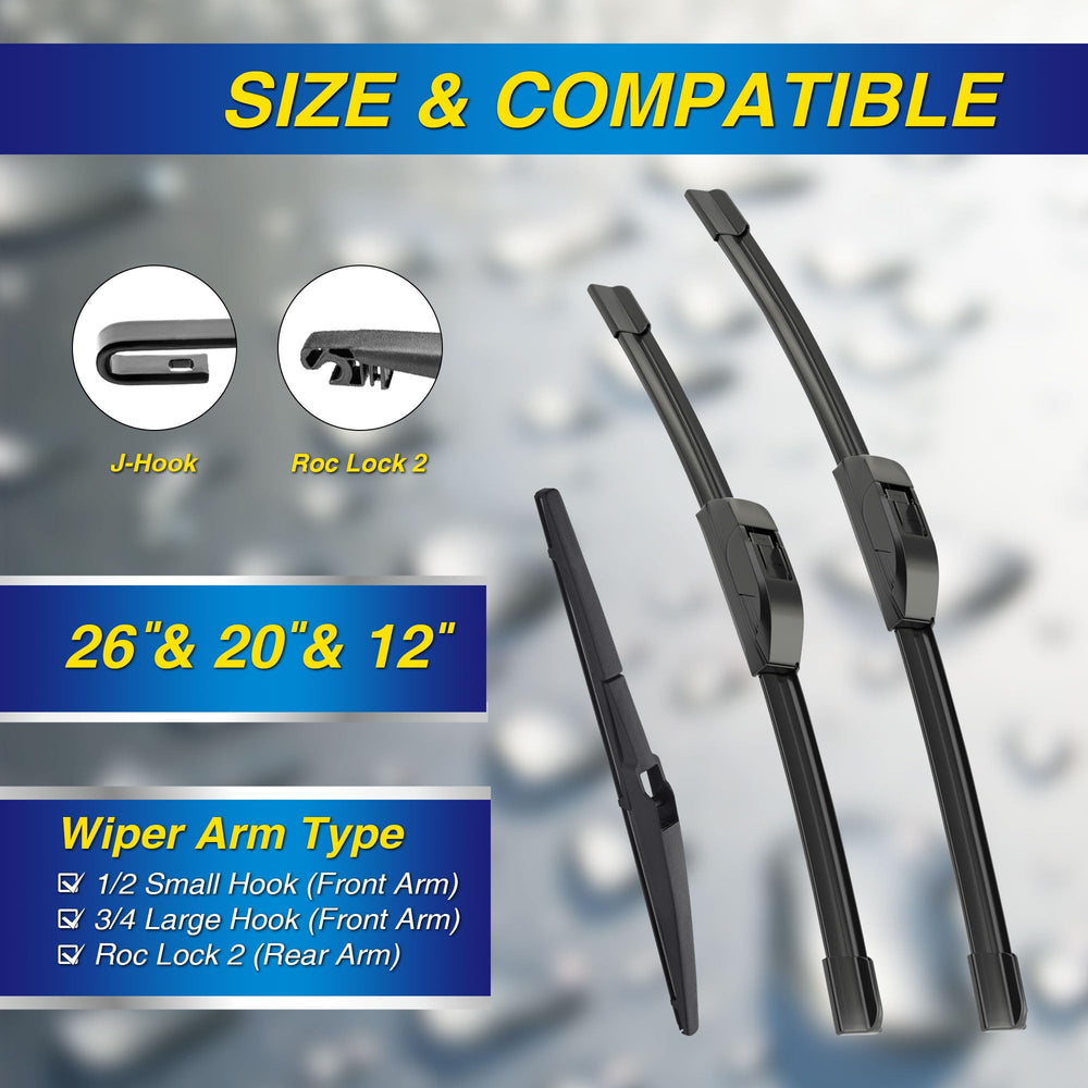5 PLUS 20-inch passenger silicone wiper blade for smooth windshield wipe