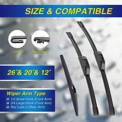 5 PLUS 20-inch passenger silicone wiper blade for smooth windshield wipe