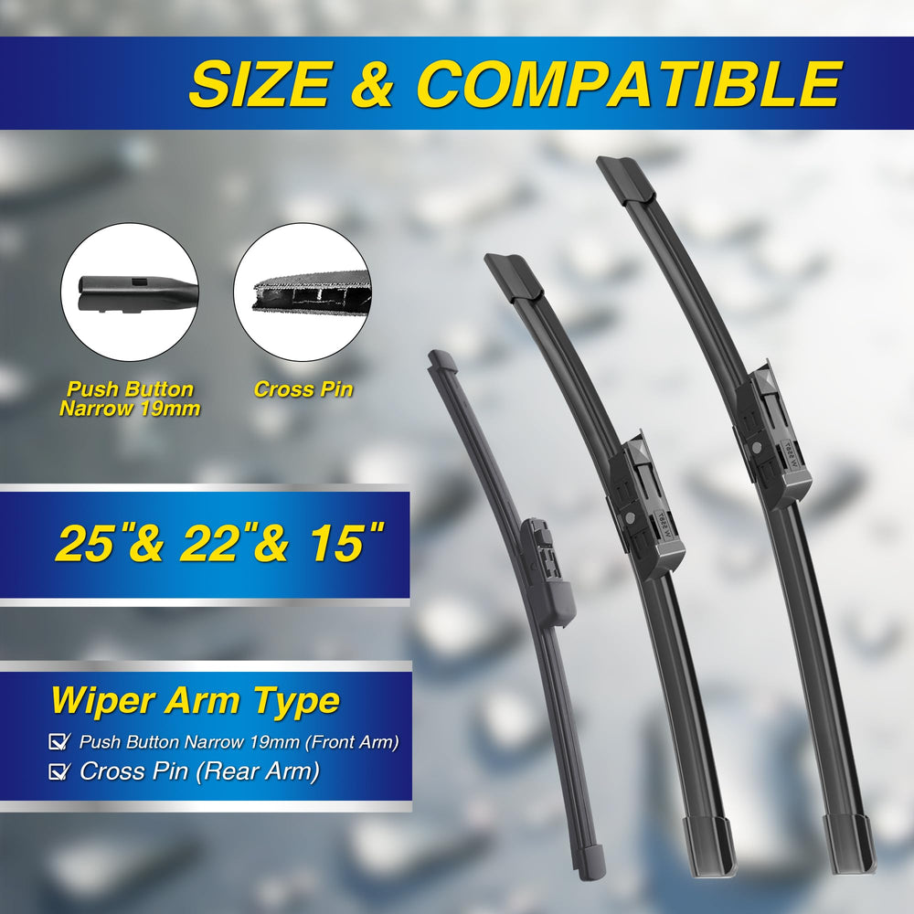 5 PLUS silicone wiper 22-inch front passenger Tiguan with silicone coating