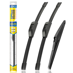 5 PLUS silicone wiper 22 inch close-up on Dodge Durango showing durable frame
