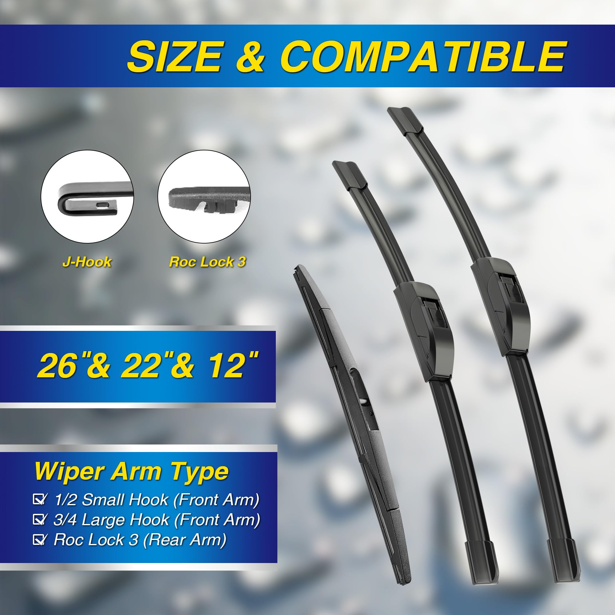 5 PLUS silicone wiper 22-inch for Odyssey providing steady contact and clear visibility