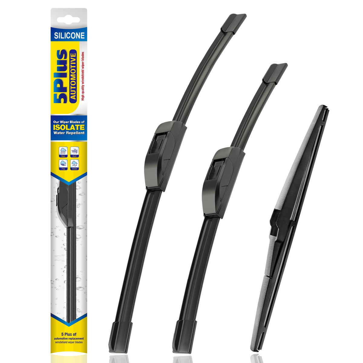 5 PLUS silicone wiper 24-inch front blade for Dodge Journey improves visibility