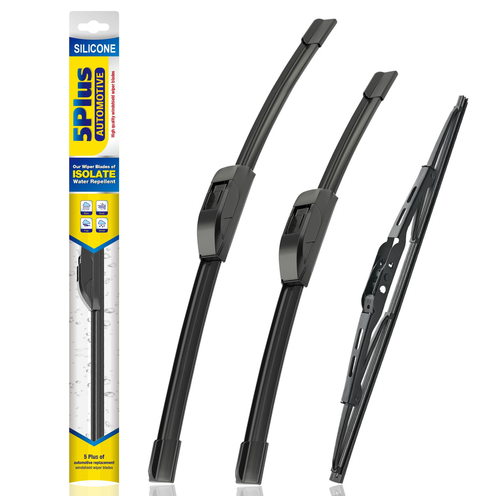 5 PLUS silicone wiper 26-front blade for better rain visibility