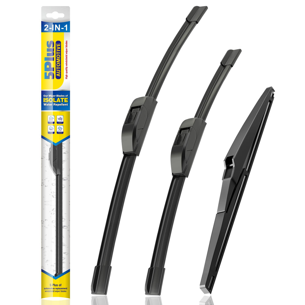 5 PLUS silicone wiper 26-inch on Jeep Cherokee improves rain visibility
