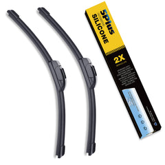 5 PLUS silicone wiper blade 22-inch on windshield for rain visibility