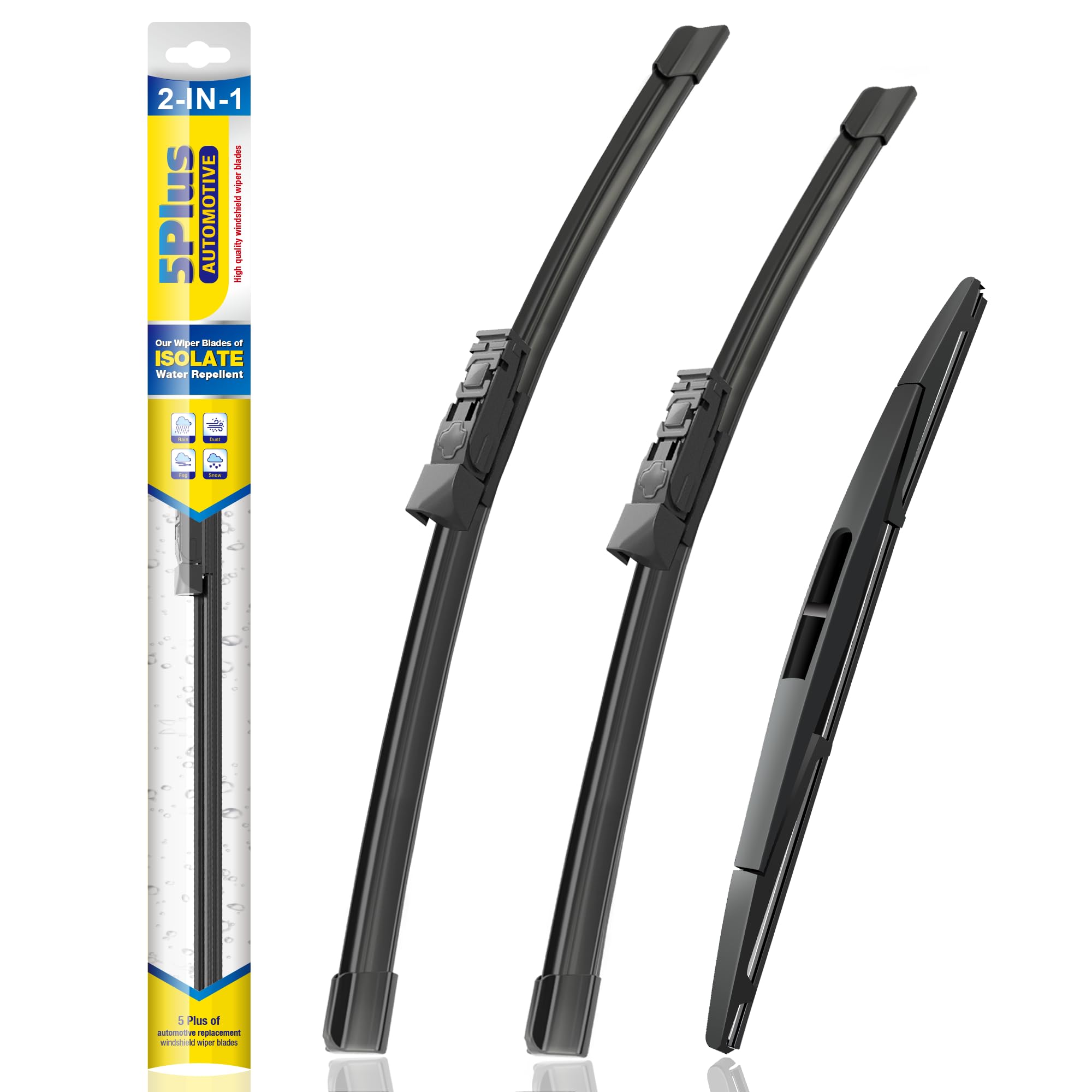 5 PLUS Subaru Ascent 26-inch silicone wiper blade front view with water-beading for rain visibility