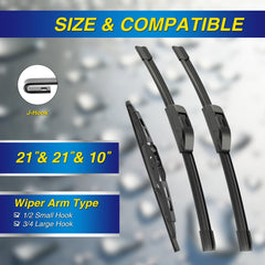 5 PLUS silicone wiper blade for Jeep Patriot front passenger 21 inch smooth wipe