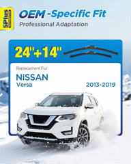 5 PLUS Versa 14-inch blade sweeping passenger side area