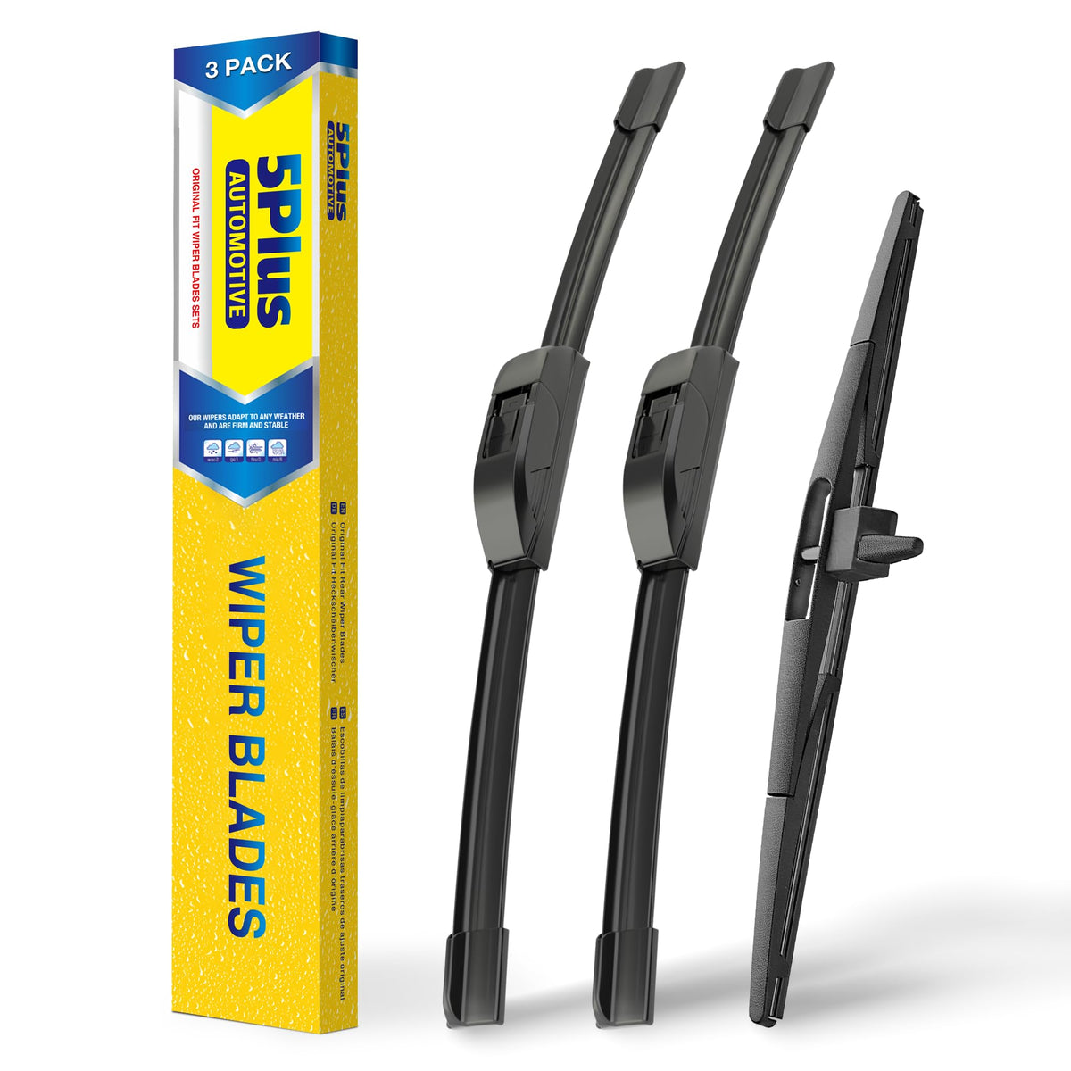 5 PLUS 22-inch front left wiper blade for Honda Pilot, improves rain visibility