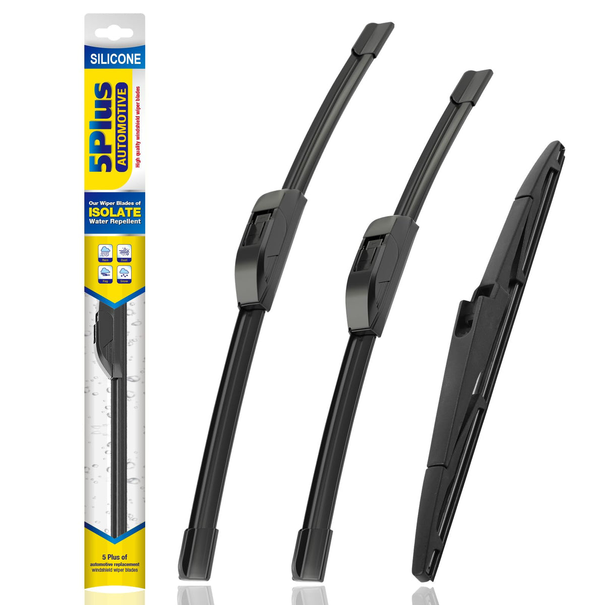 5 PLUS 26-inch front driver wiper blade for Sorento and Santa Fe provides clear rain visibility.