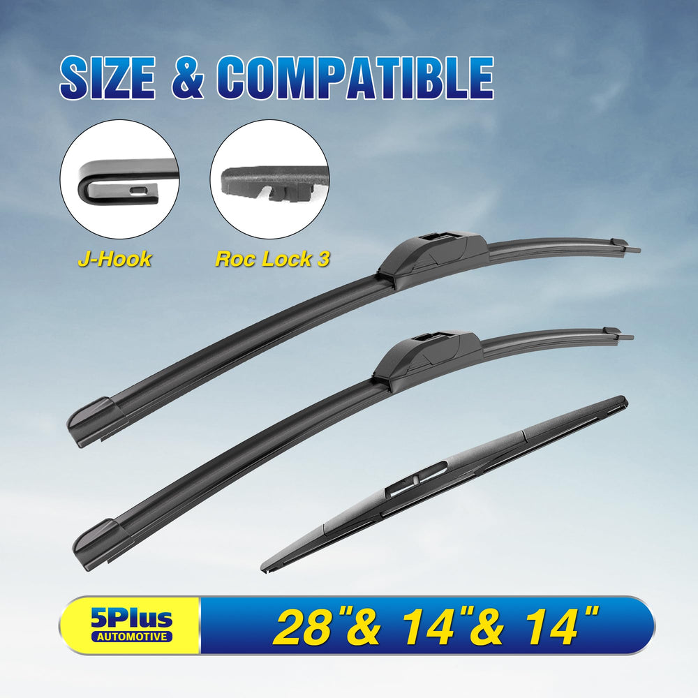 5 PLUS Honda Fit front-right 28-inch blade for downpours