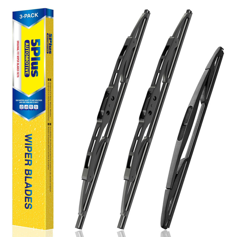 5 PLUS Jeep Wrangler front 15-inch wiper blades for clear visibility in rain