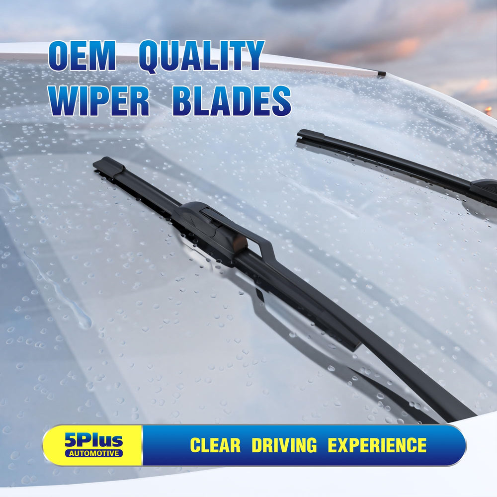 5 PLUS windshield wipers packaging shows a complete 3-blade set.