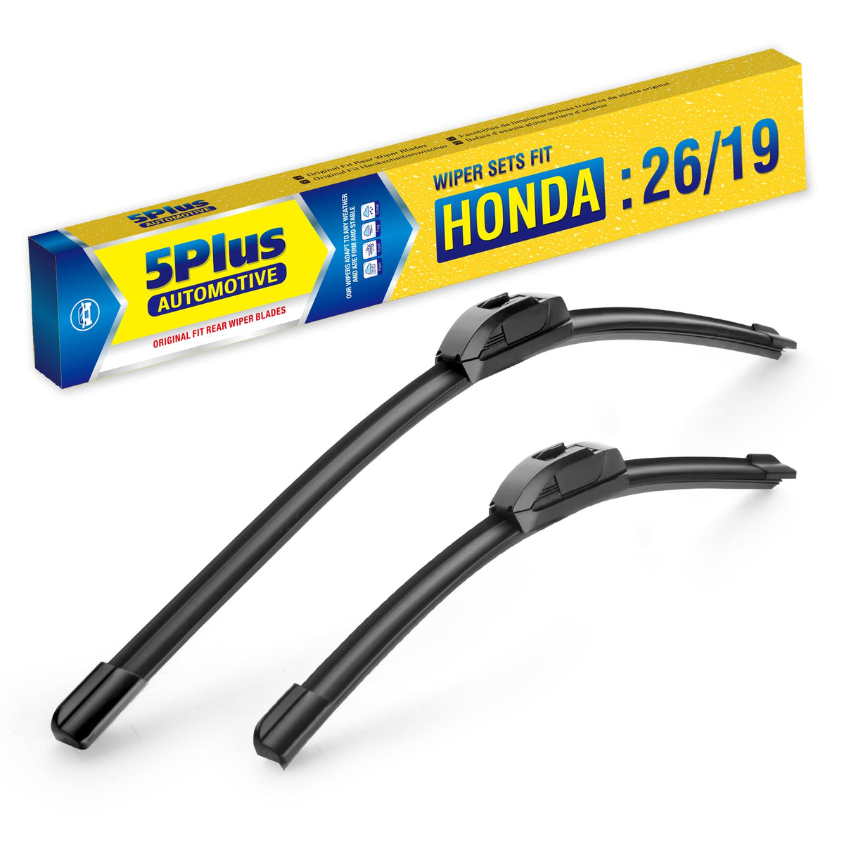 5 PLUS 26-inch wiper blade ready for Honda/Crosstour, clear view in rain