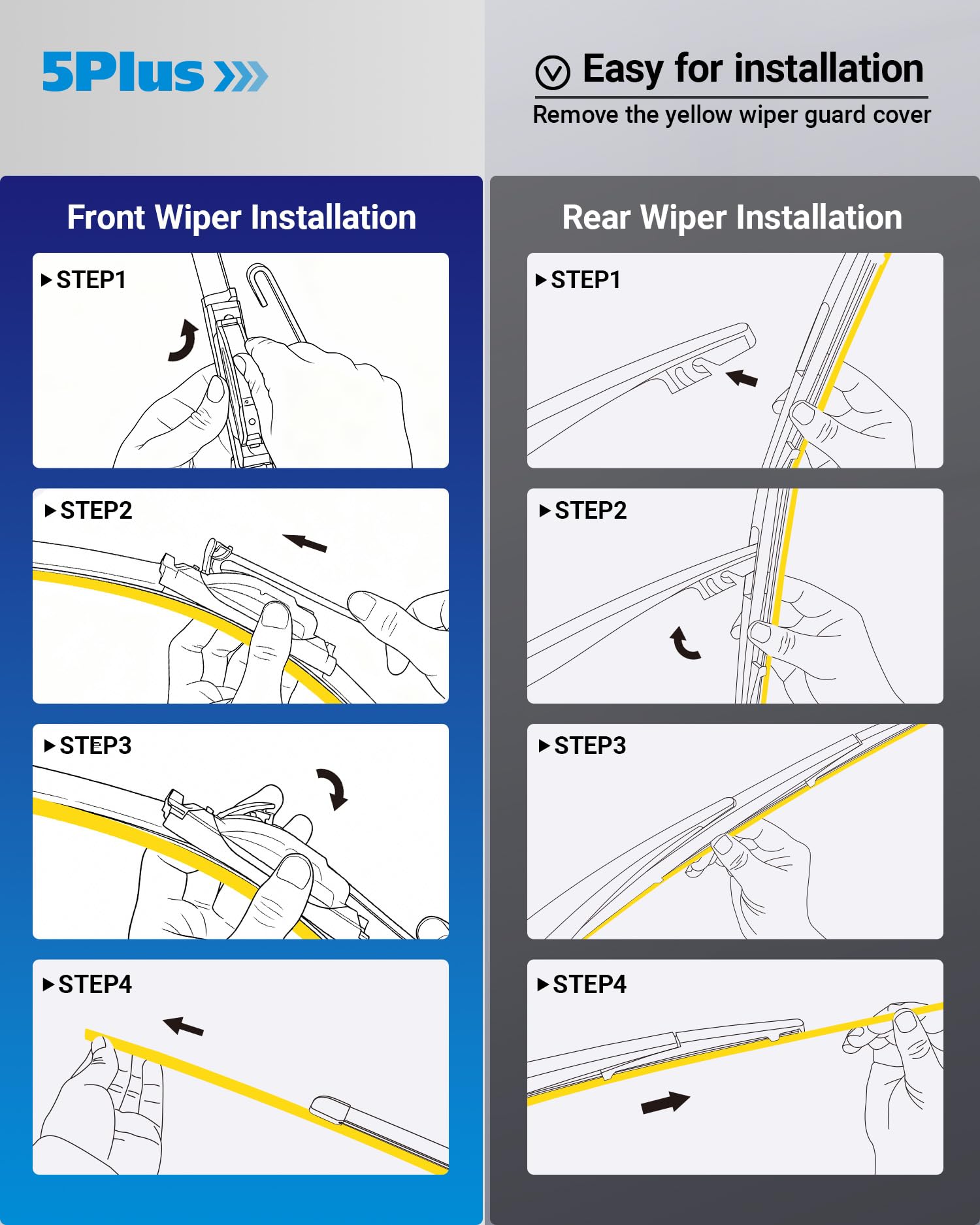 All-weather performance of 5 PLUS wipers withstands temperature extremes