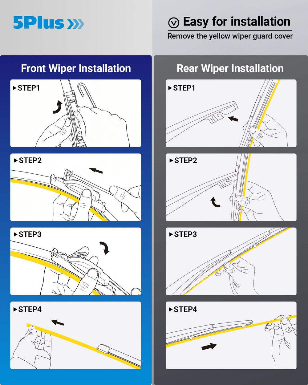 All-weather performance of 5 PLUS wipers withstands temperature extremes
