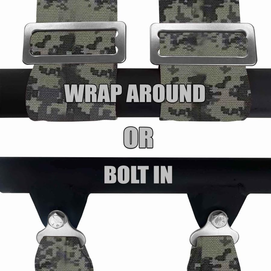 50 Caliber Racing adjustable straps allow a snug, personalized fit