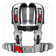 Adjustable straps fit drivers and passengers of various sizes for a customized ride.