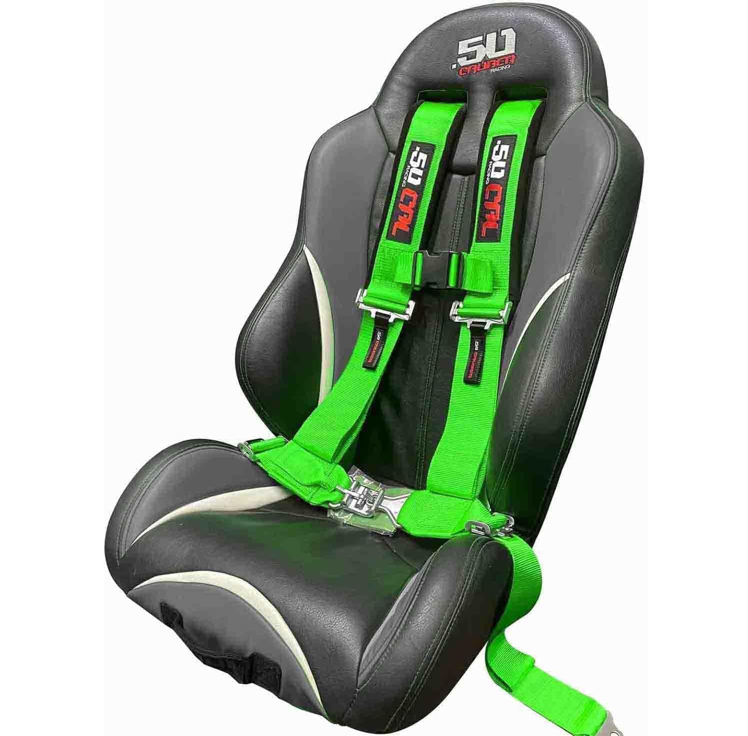 50 Caliber Racing Harness bolt-in or wrap-around install for versatile mounting.