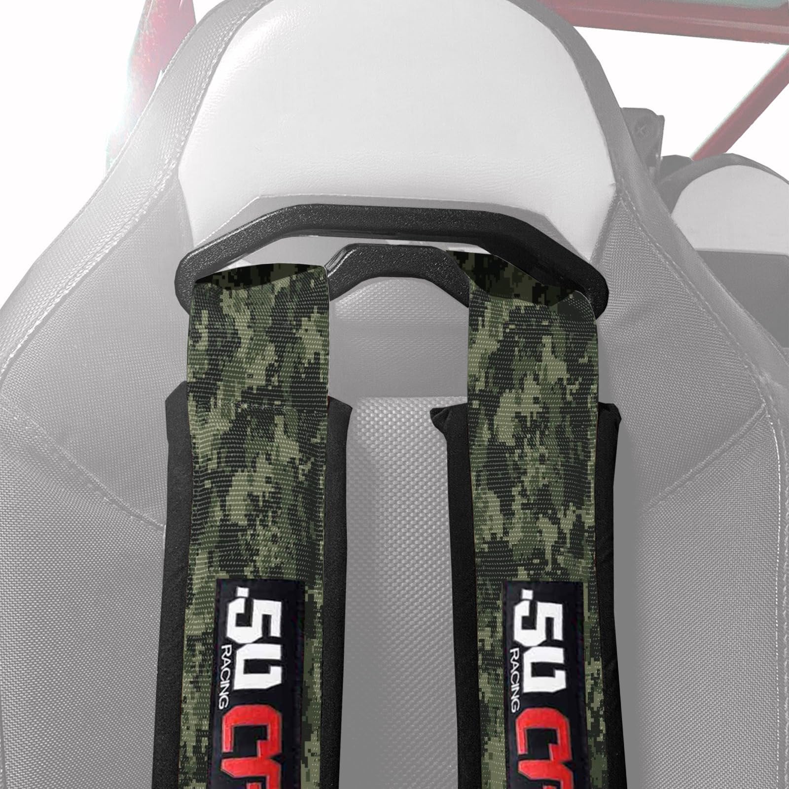 50 Caliber Racing padded shoulder area improving comfort on rugged trips