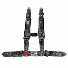 50 Caliber Racing harness with adjustable shoulder and lap straps for a customized fit