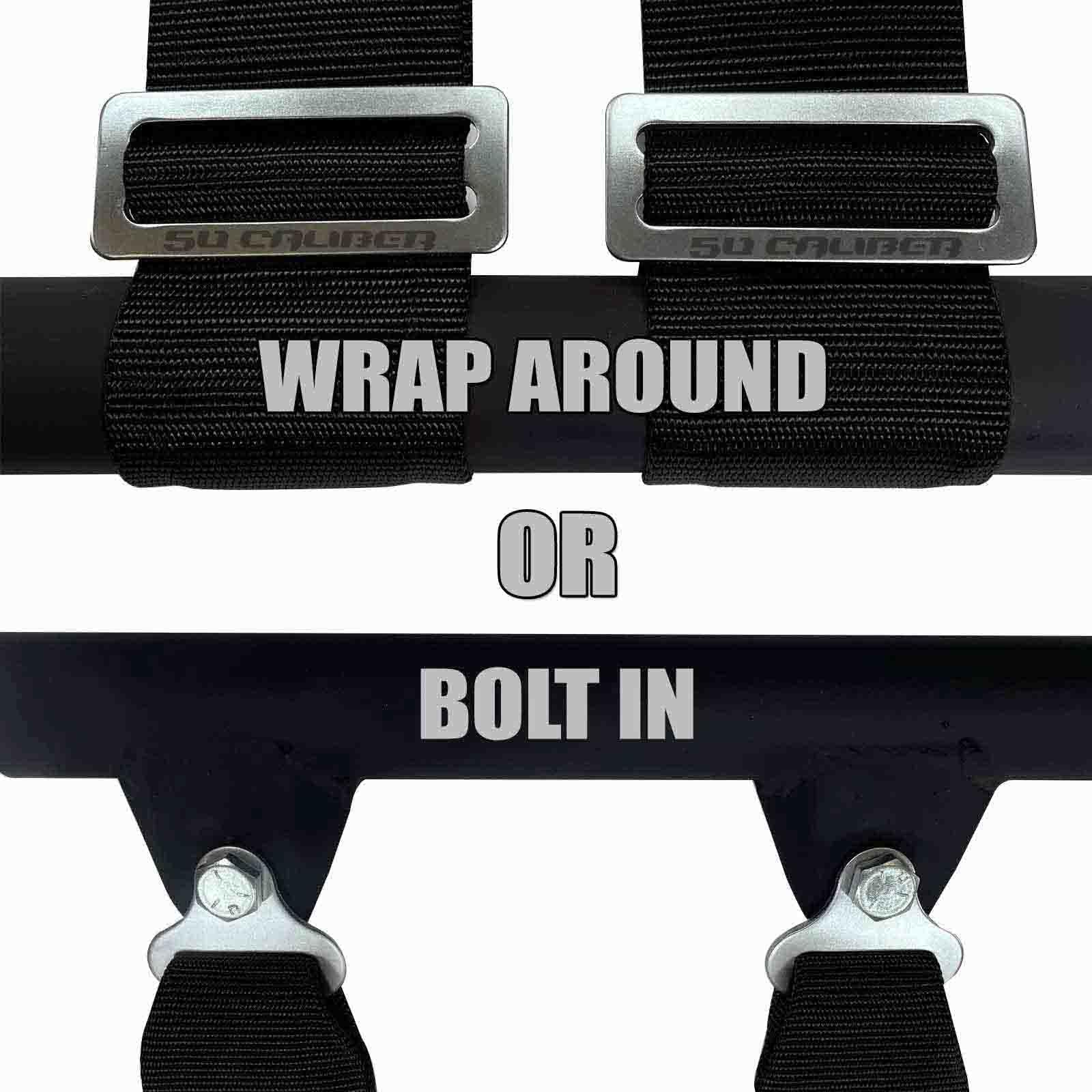 50 Caliber Racing strap width options 2in or 3in for a precise, comfortable fit