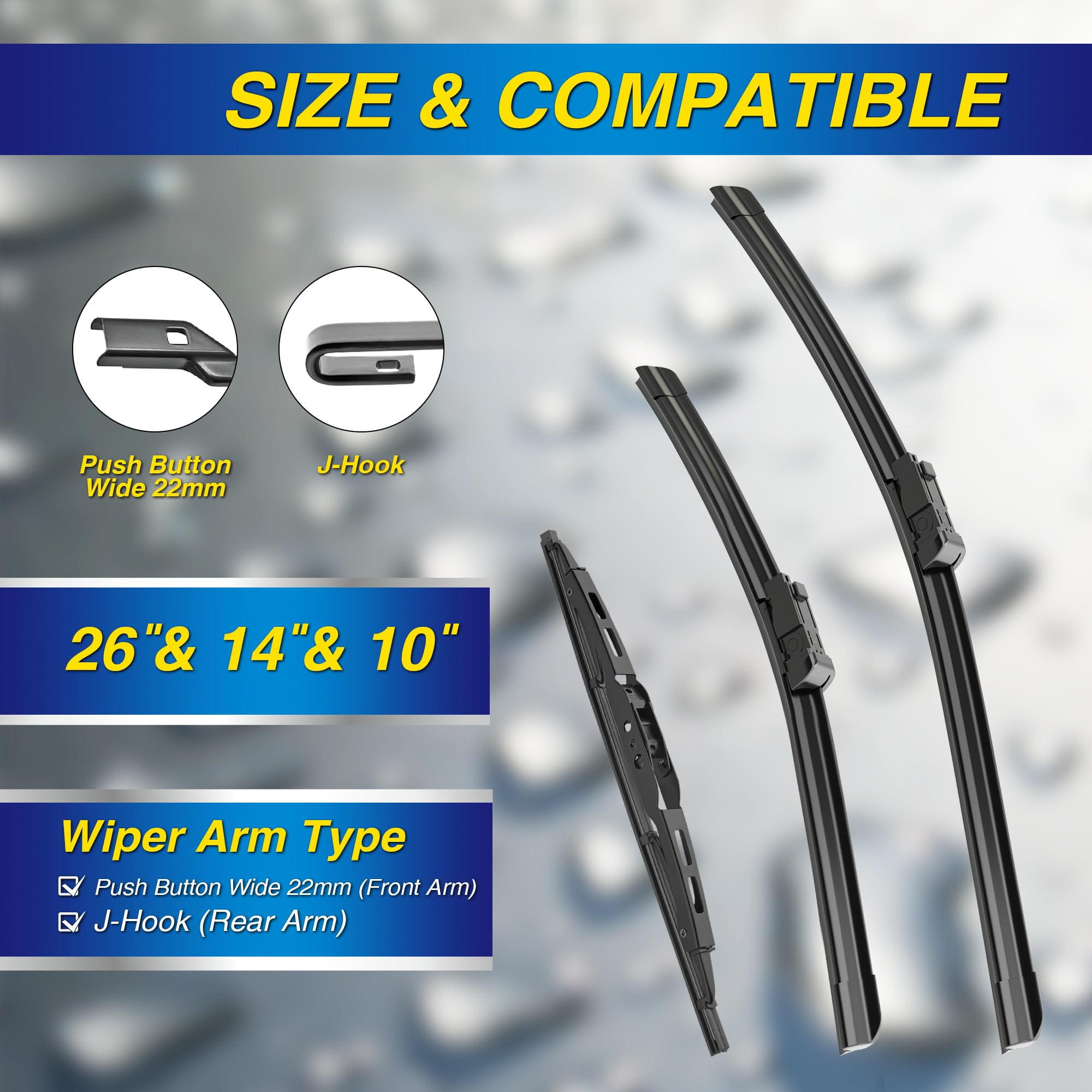 5 PLUS Chevy Trax 14-inch passenger blade for clearer windshield