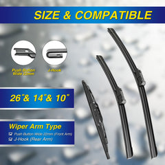 5 PLUS Chevy Trax 14-inch passenger blade for clearer windshield