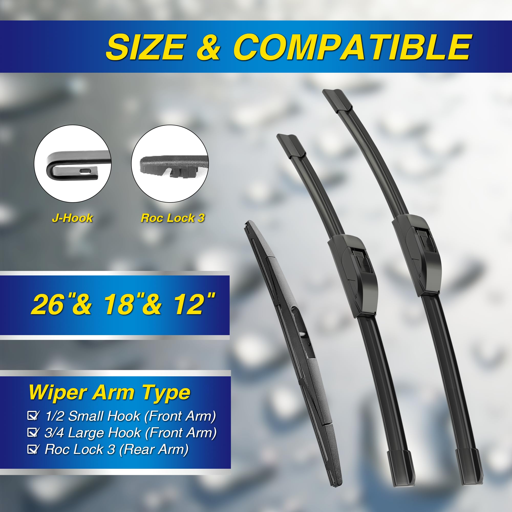 5 PLUS Nissan Murano 18-inch wiper blade delivers smooth wipe in wet weather.