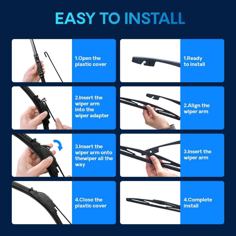 Brand-focused wiper kit delivering clearer view during heavy rain