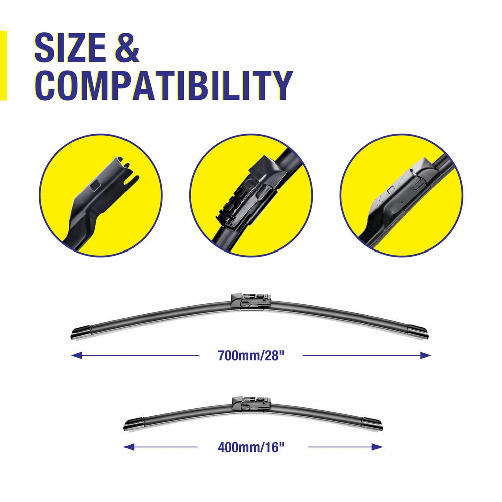 5 PLUS PTFE coated rubber delivers quiet, clean wipes