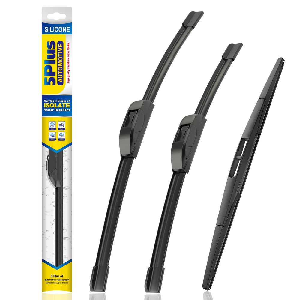 5 PLUS silicone wiper 26-front blade for clear visibility in rain.