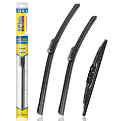 5 PLUS silicone wiper blades 24-front profile for clear rain visibility