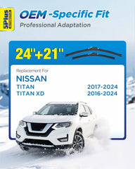 5 PLUS 14-inch wiper blade for Nissan Titan front enhances windshield clarity