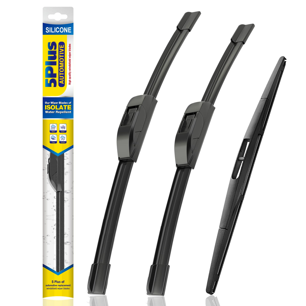 5 PLUS front driver 26-inch wiper blade with silicone for water beading.