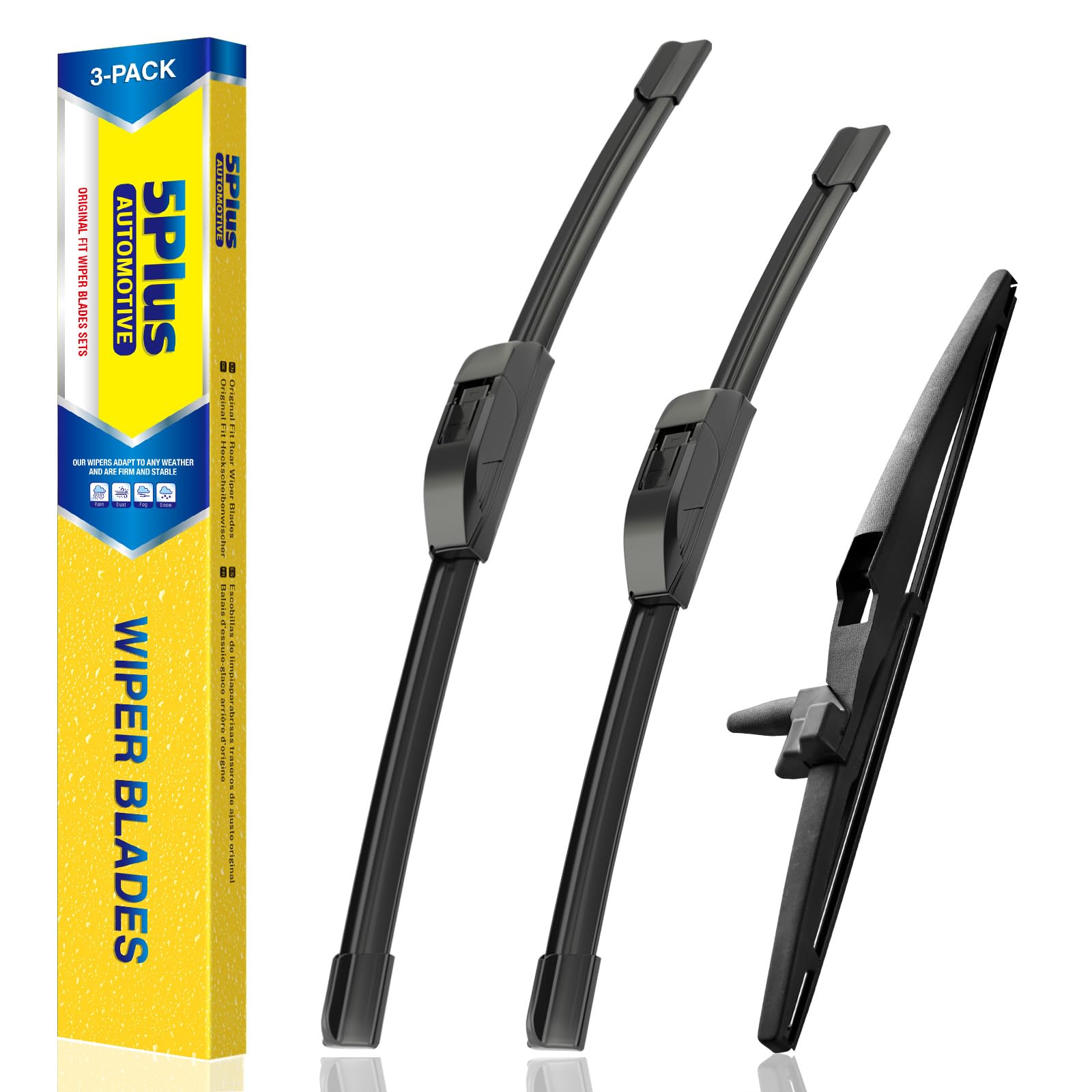 5PLUS wiper blades for Toyota 4Runner front 24in deliver smooth, streak-free visibility.